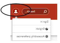 click Profile to create a user account